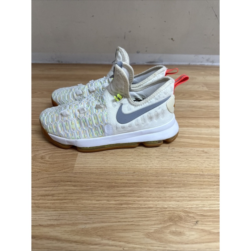 NIKE YOUTH ZOOM KEVIN DURANT KD9 "SUMMER PACK" WHITE 855908-900 Size 6.5y